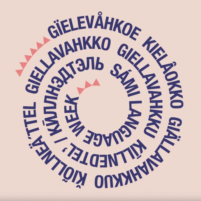 Logo til Giellavahkku/Samisk språkuke 2025